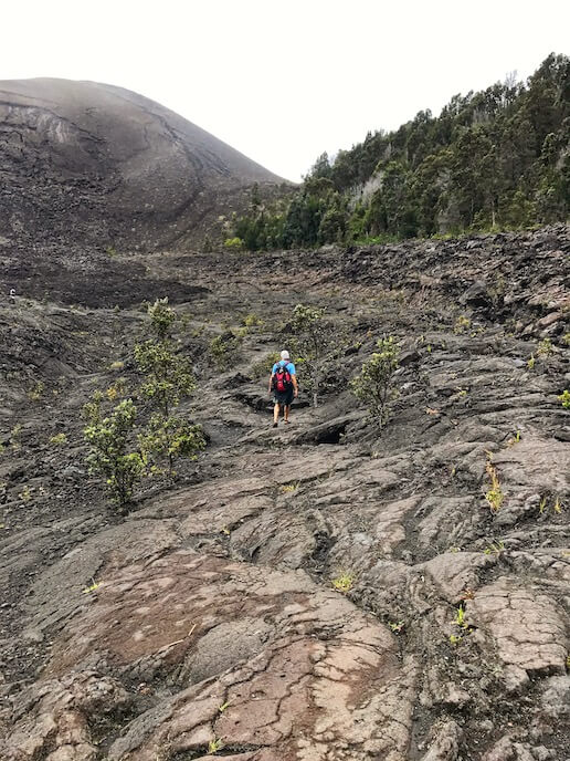 hiking Volcanos National Park