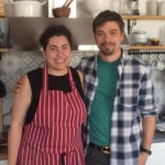 Cooking class instructors: Giulia and Tommaso