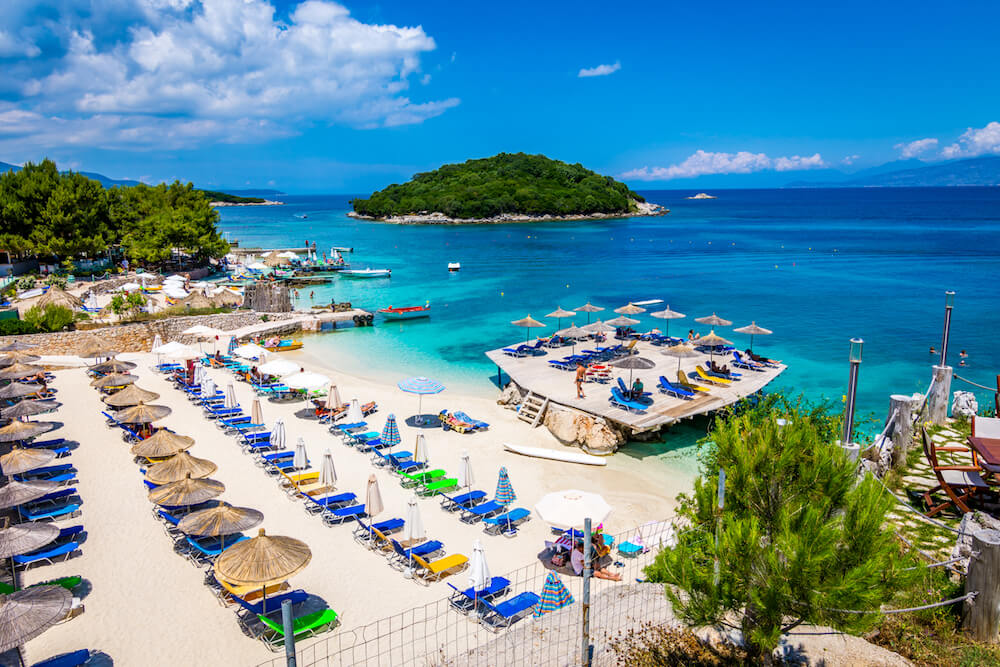 Ksamil Albania beachfront