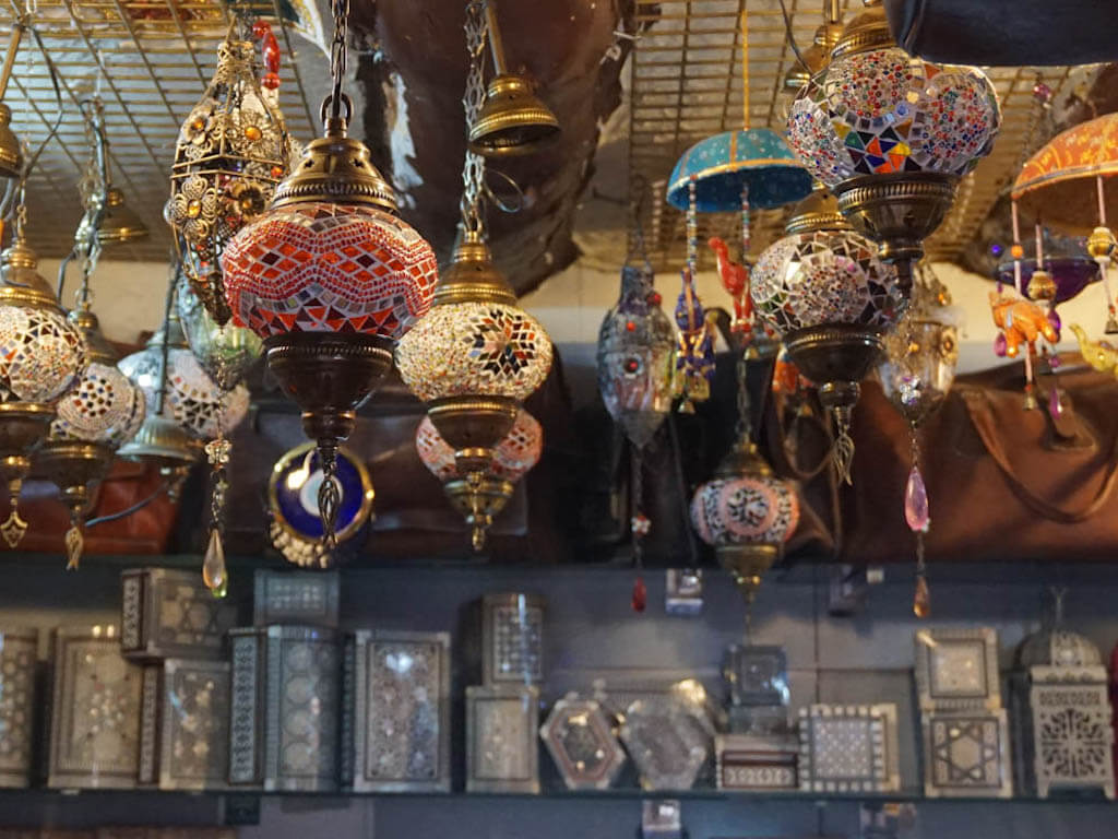 travel photo of arabian lamps in Granada