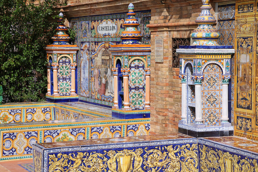 colorful Spanish tile