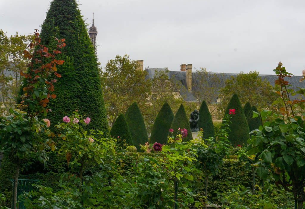 Gardens at the Rodin Museum, Paris, France