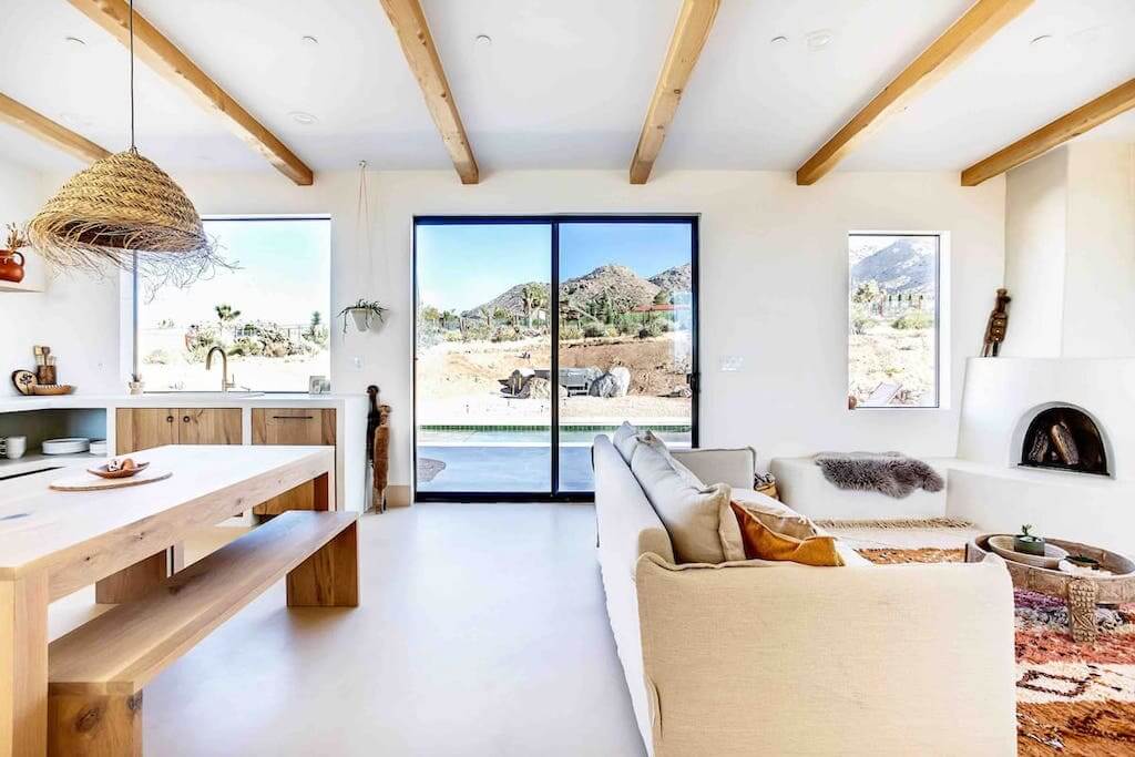 interior of a desert home