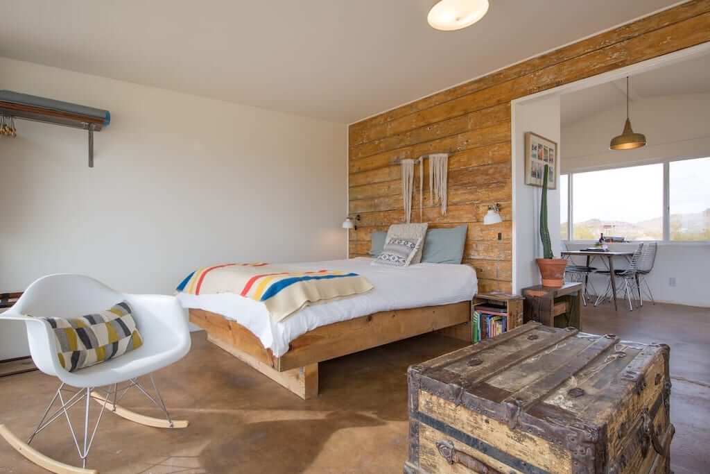 bedroom inside cabin