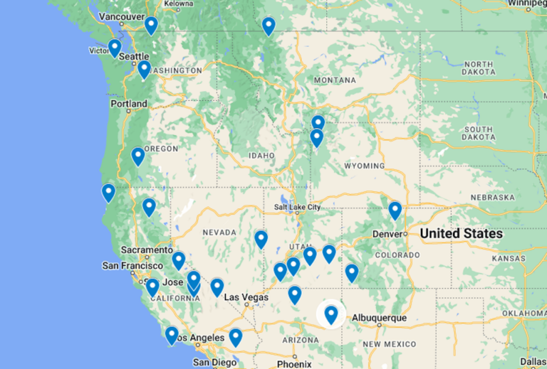 26 AMAZING Western US And West Coast National Parks 2025 Map Best West Coast Us National Parks. 768x519