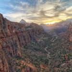 View of Zion Canyon from Overlook Point
