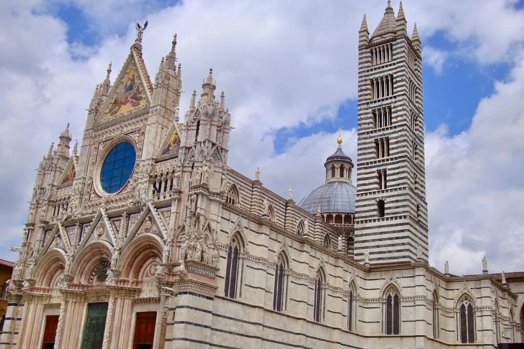 exterior view of Siena Cathedral