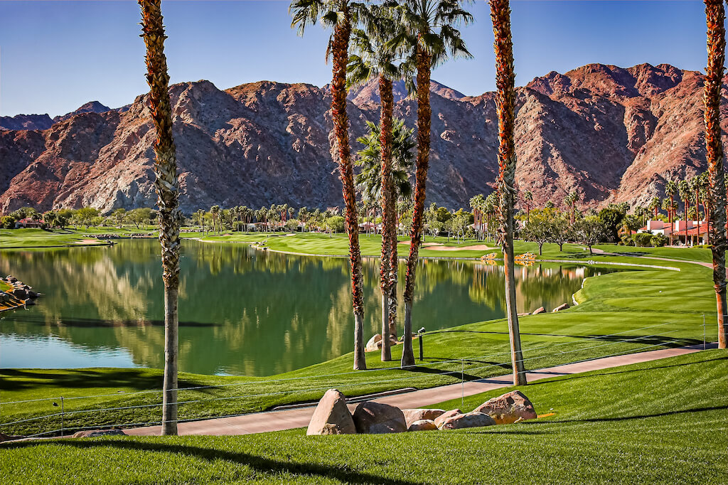 golf course in Palm Springs, California, usa