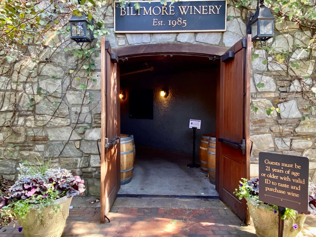 Entrance to Biltmore winery