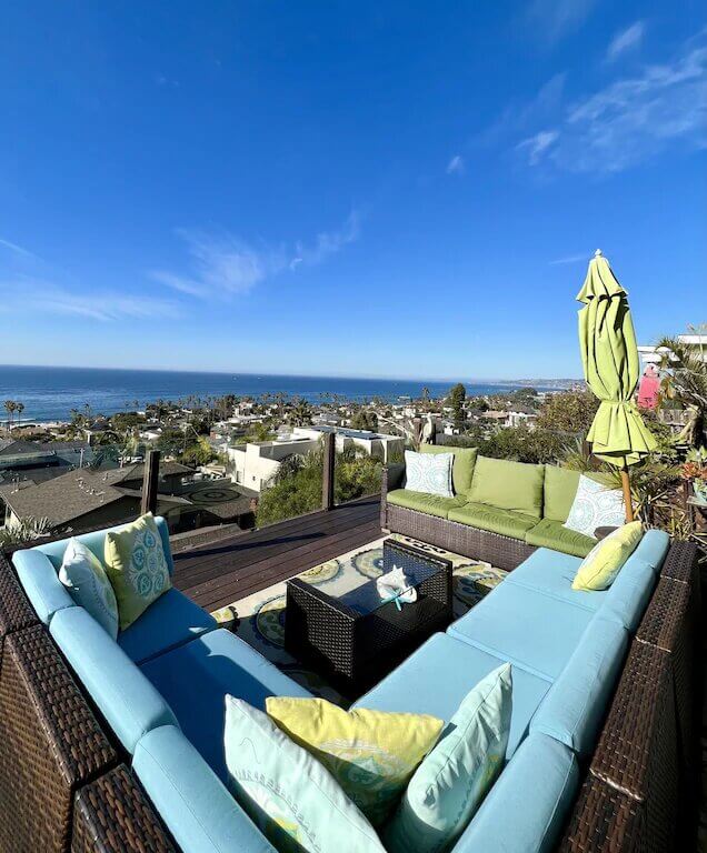 Oceanview from rooftop lounge and patio area