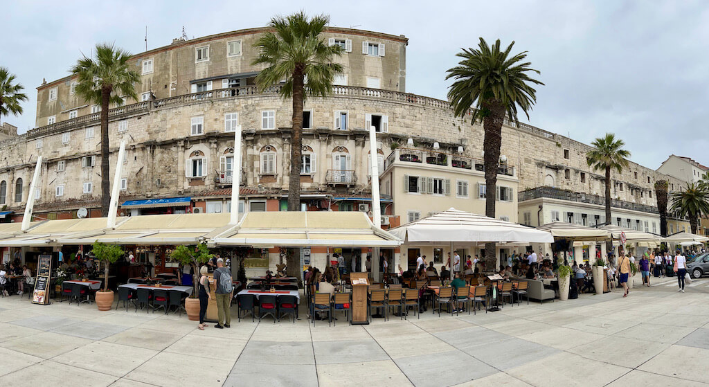 seafront promenade in Split