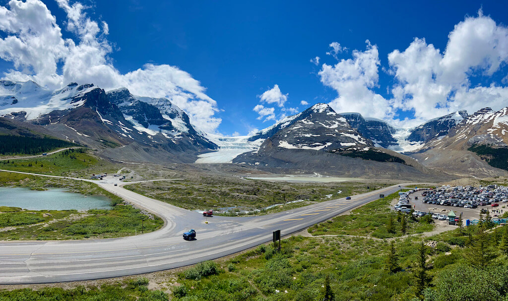 glaciers at Columbia Icefields