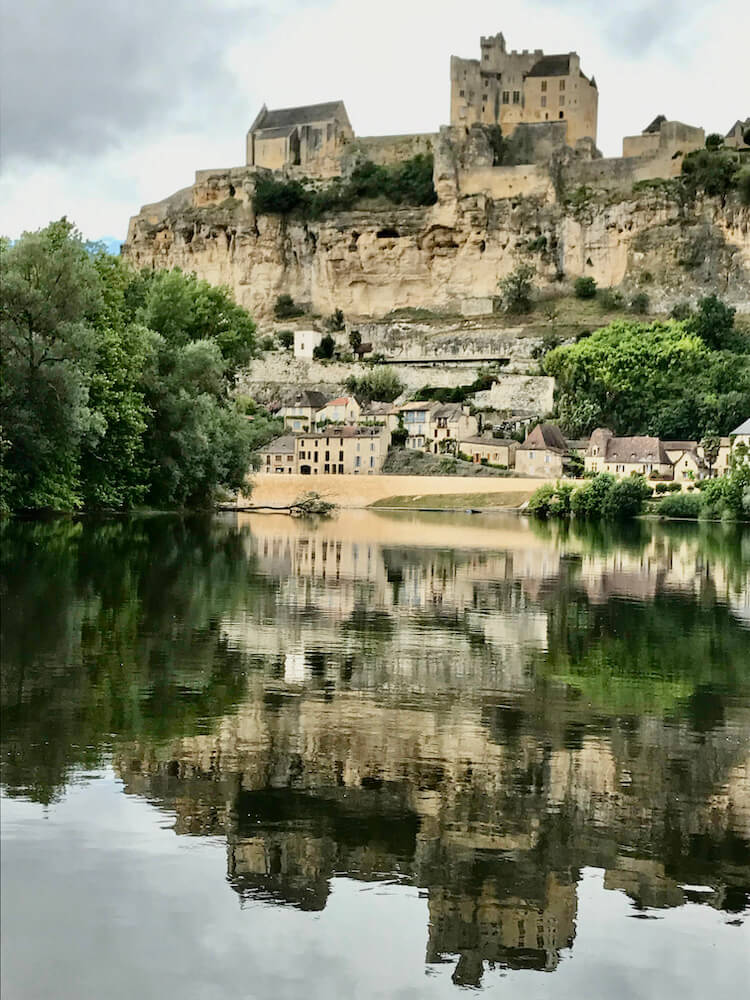 Reflection of Chateau de Beynac in Dordogne River