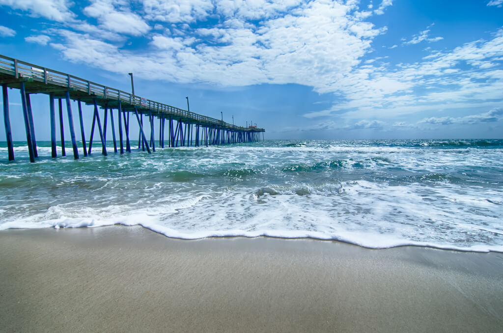 Fishing pier on the Outer Banks, North Carolina