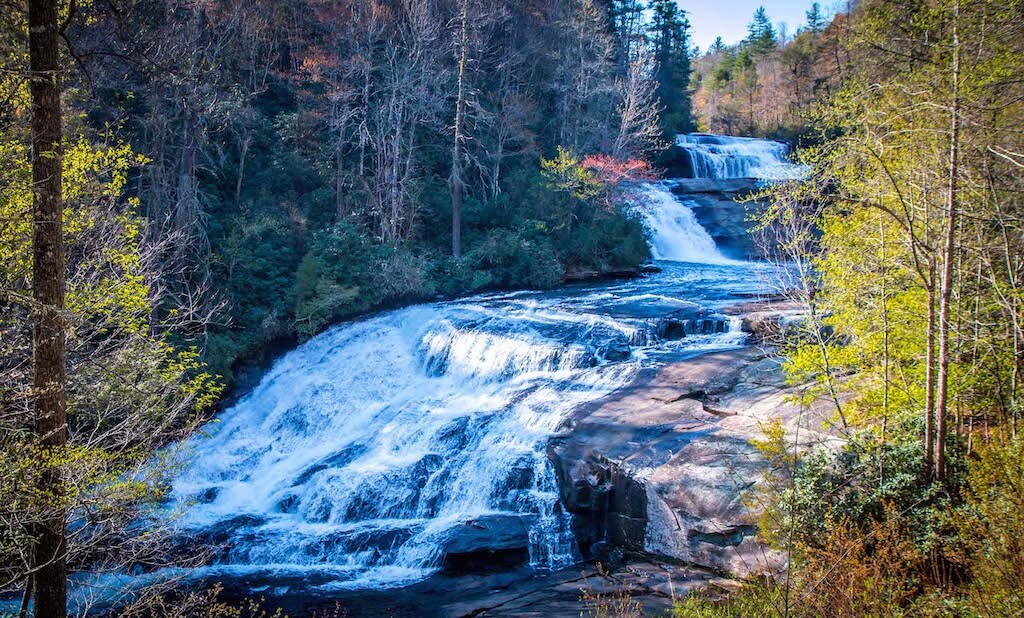 Triple Falls in Dupont State Forest, Asheville, North Carolina