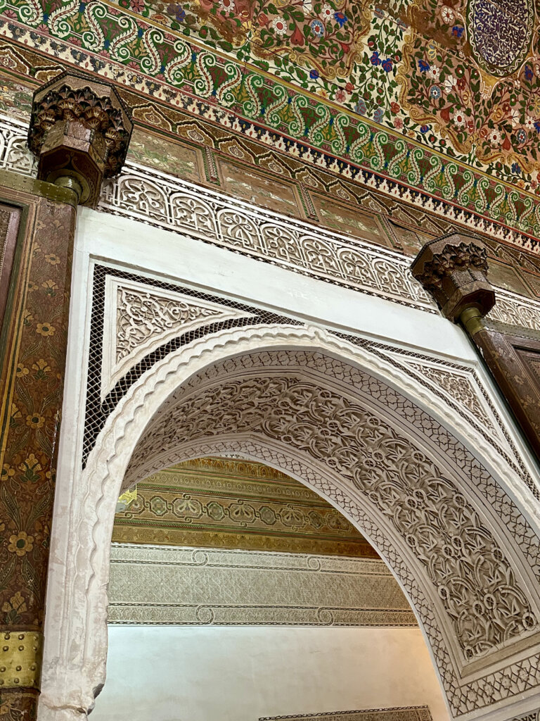 Arch in Bahia Palace Marakesh