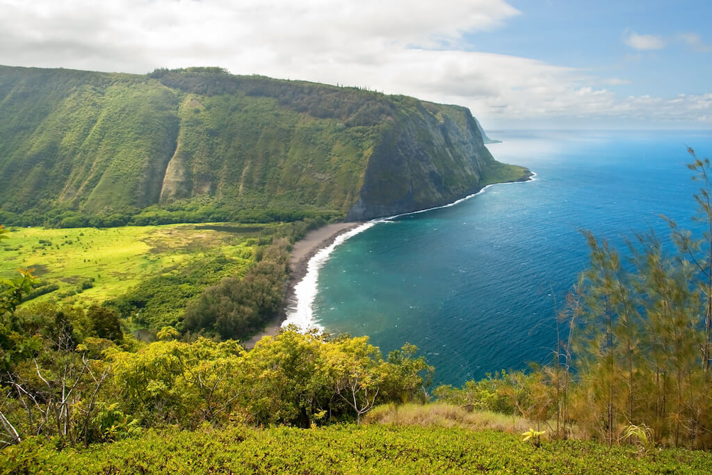 Waipio valley lookout on Hawaii Big Island