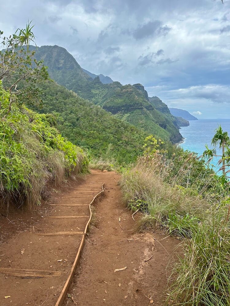 Kalalau Trail on Kauai, one of the best things to include when planning a trip to Hawaii