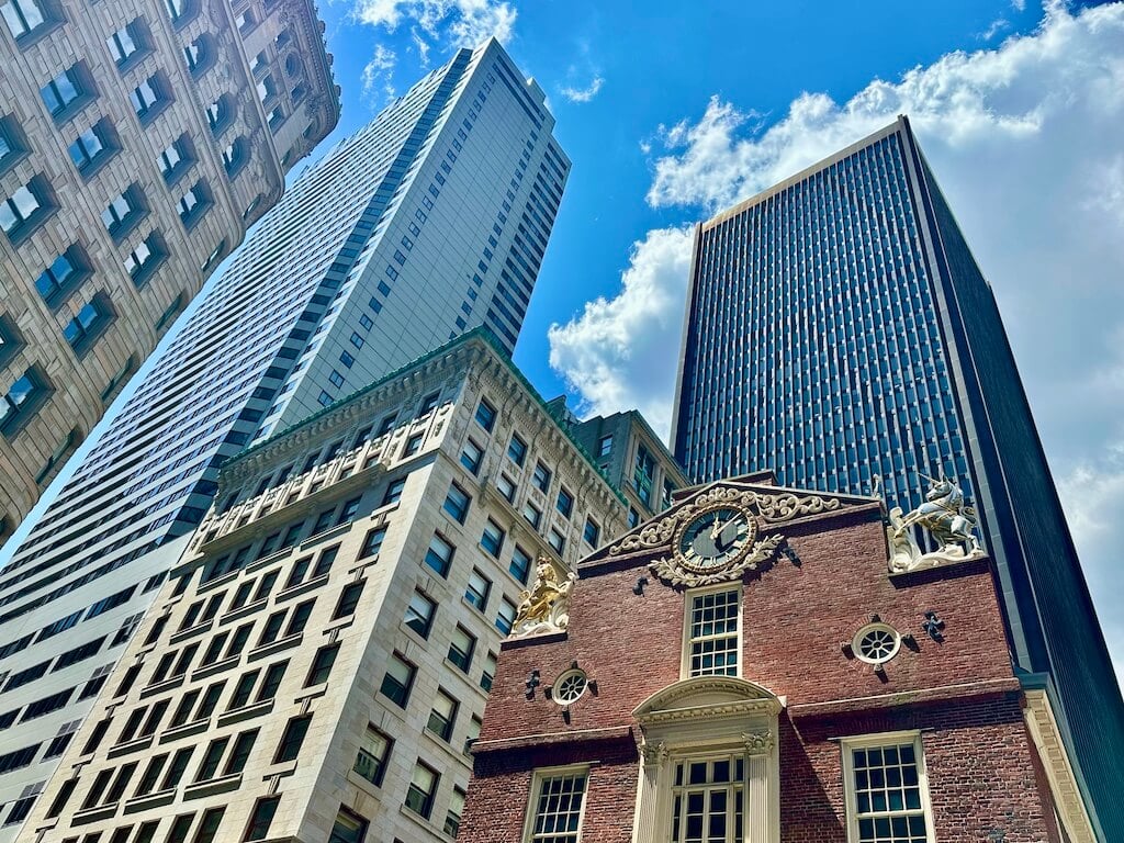 High rises mixed with historic buildings from my Boston fall trip